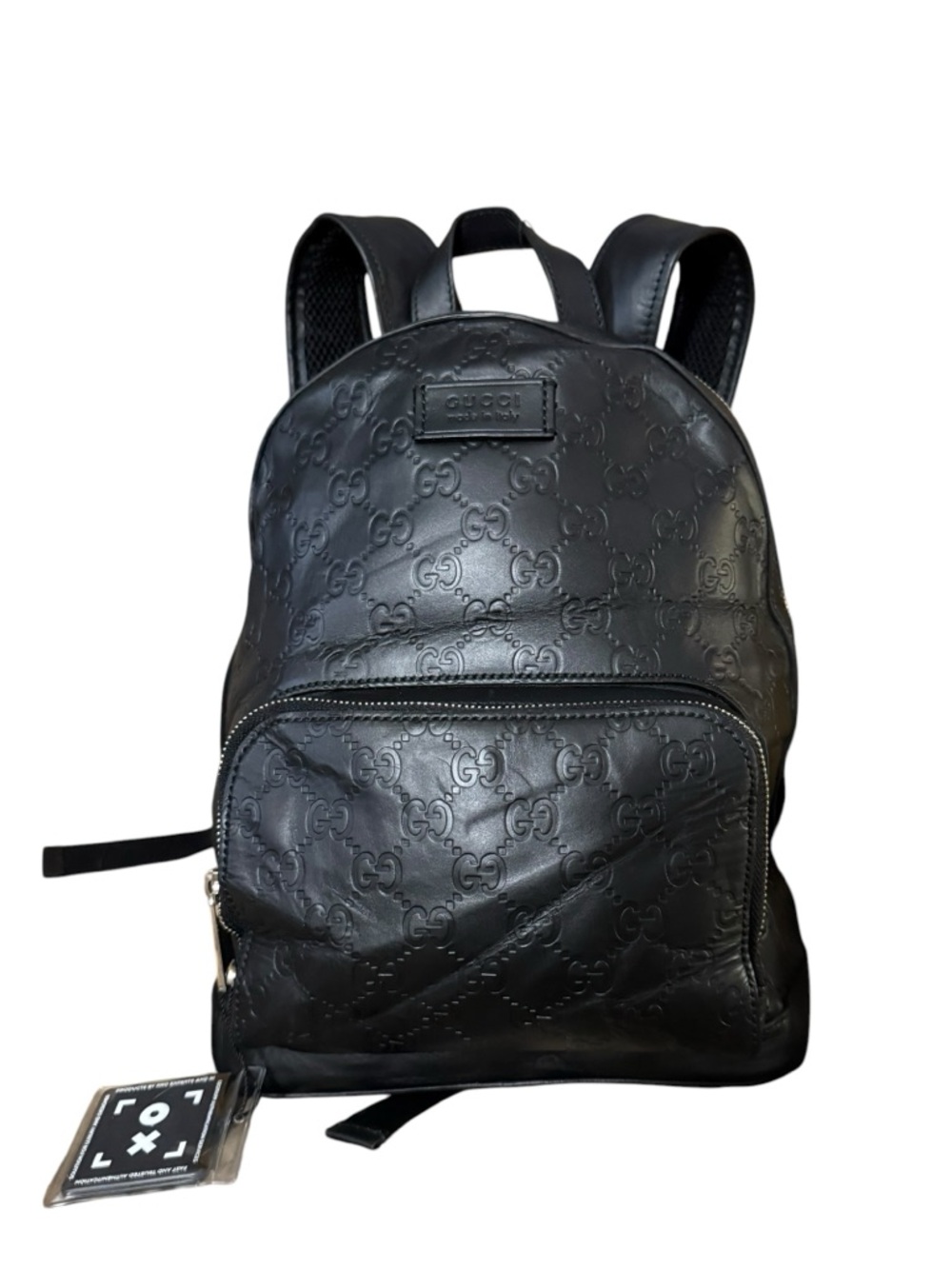Excellent Condition Guccissima Black Leather Backpack w/ Gucci Dust Bag, Box COA - Picture 15 of 16